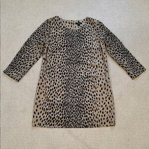 J. Crew Cheetah/Leopard Jules Shift Dress- Size 8